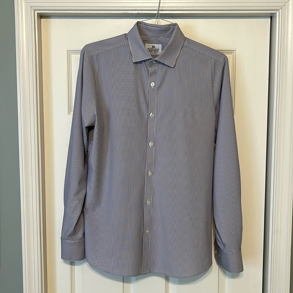 Mizzen + Main Medium Trim Fit Dress Shirt